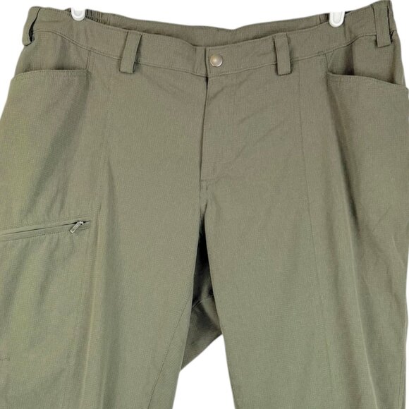 Duluth Trading Women's Stretch Zip Mid Rise Pockets Green Hiking Pants Size 18W - Picture 3 of 9